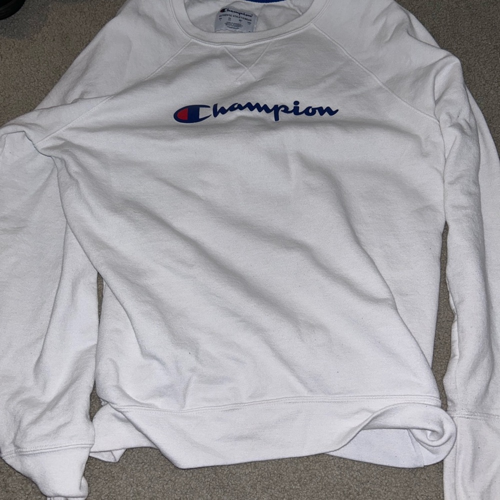 white champion crewneck